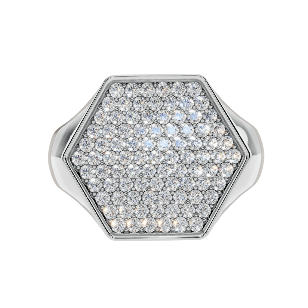 VELMÉ Éclat 925 Silver Men’s Pavé Ring | Velmé