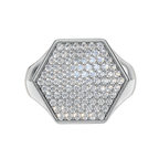 VELMÉ Éclat 925 Silver Men’s Pavé Ring | Velmé