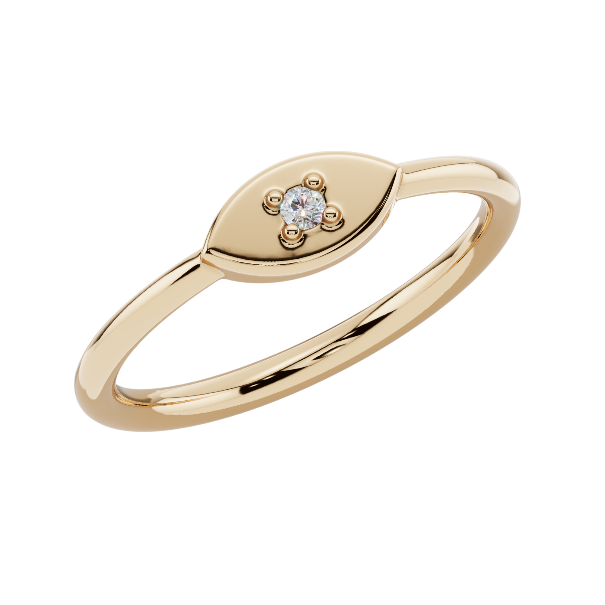 Evil Eye Light Ring | 925 Sterling Silver | Velmé