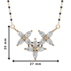 Blossom Trio 925 Silver Mangalsutra | Velmé