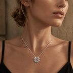 VELMÉ Pink Fiona Necklace Set | 925 Sterling Silver