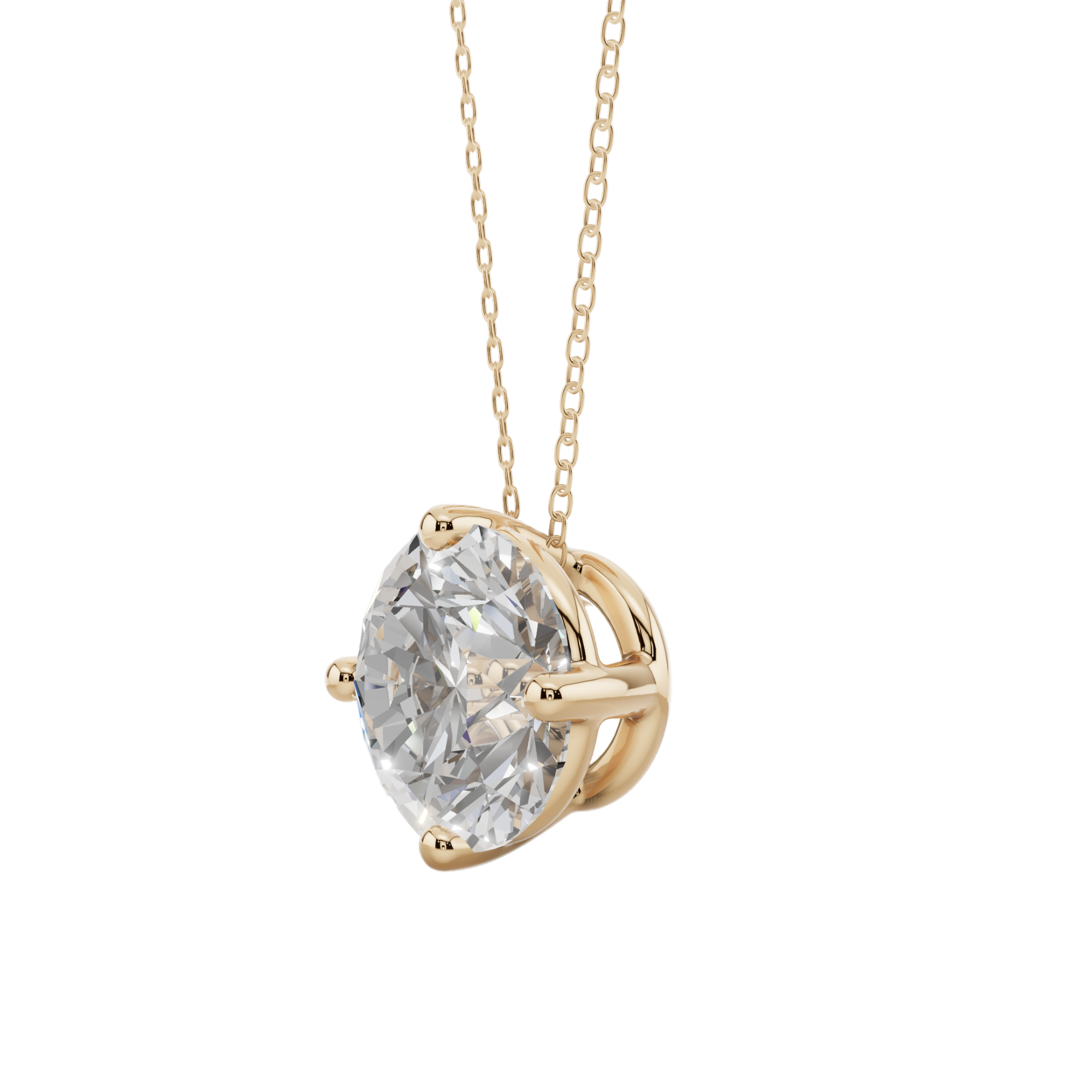 Essential Round Solitaire 925 Silver Necklace | Velmé