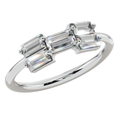 Linear Baguette Light Ring | 925 Sterling Silver | Velmé