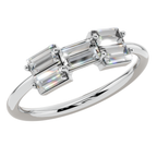 Linear Baguette Light Ring | 925 Sterling Silver | Velmé