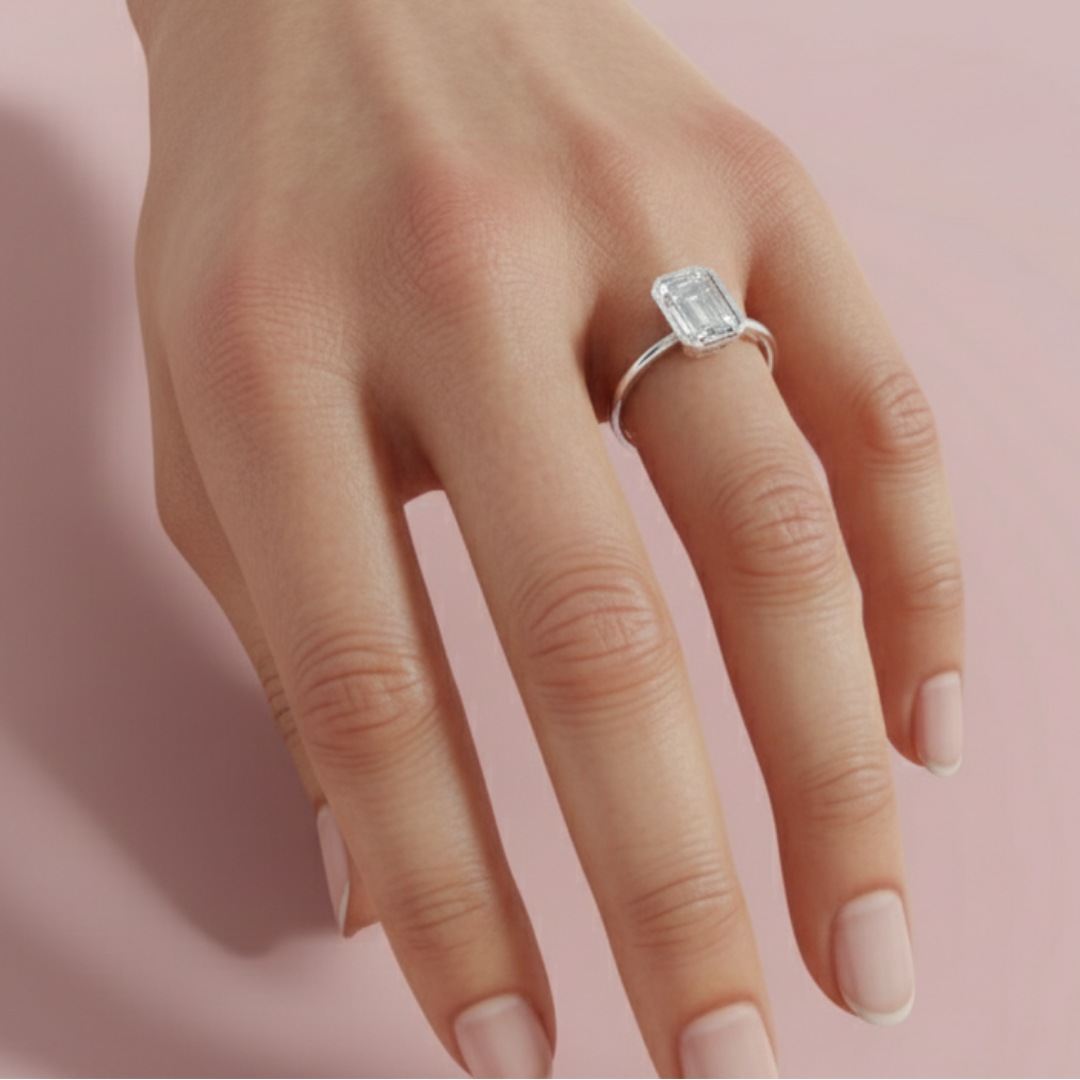 The Radiant Solitare 925 Pure Silver Ring My Store