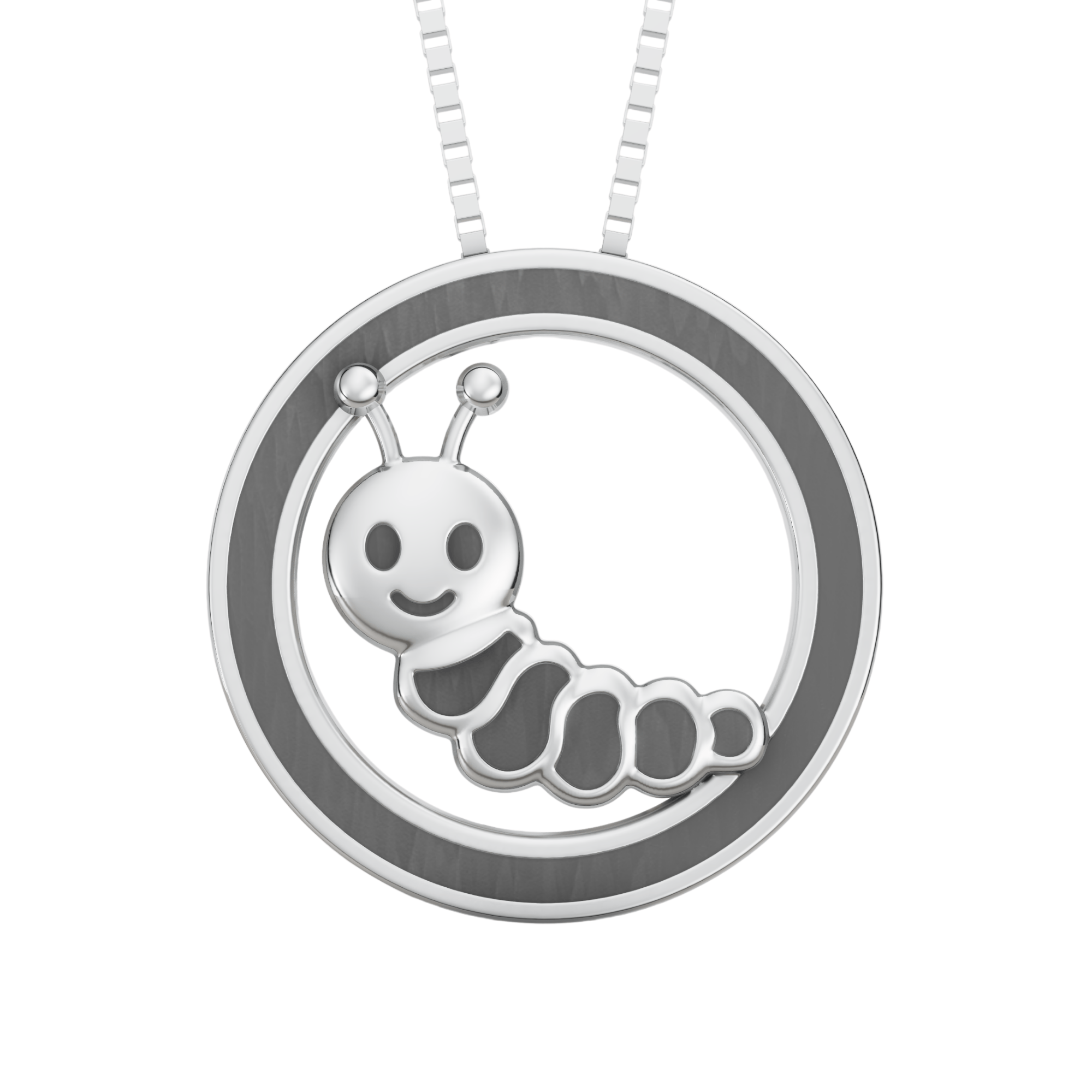 VELMÉ Cute Caterpillar Rakhi Pendant | 925 Silver Convertible Rakhi