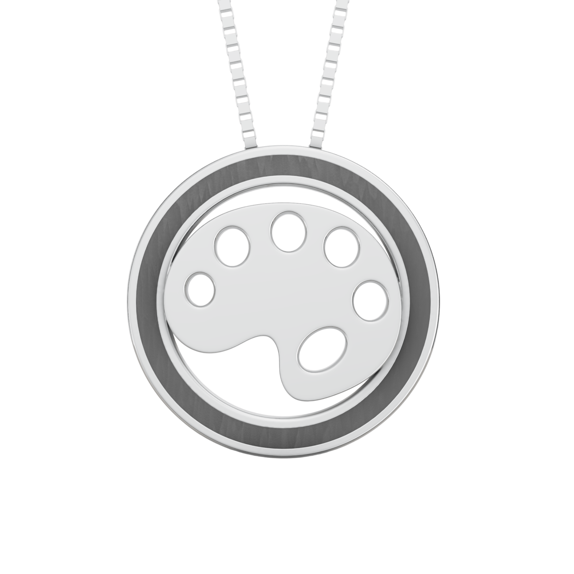 VELMÉ Artist Palette Rakhi Pendant | 925 Silver Convertible Rakhi