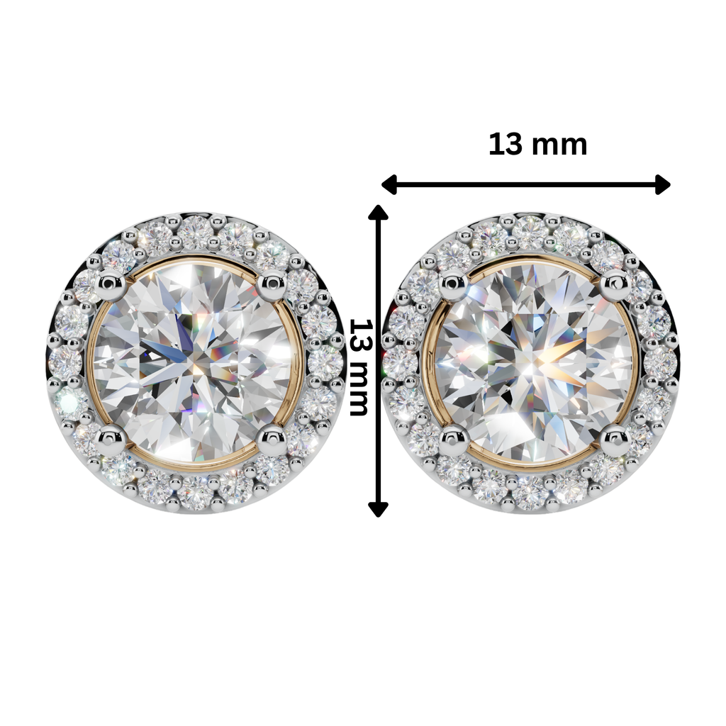 The Solara Halo 925 Silver Studs | Velmé