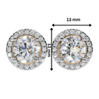 The Solara Halo 925 Silver Studs | Velmé