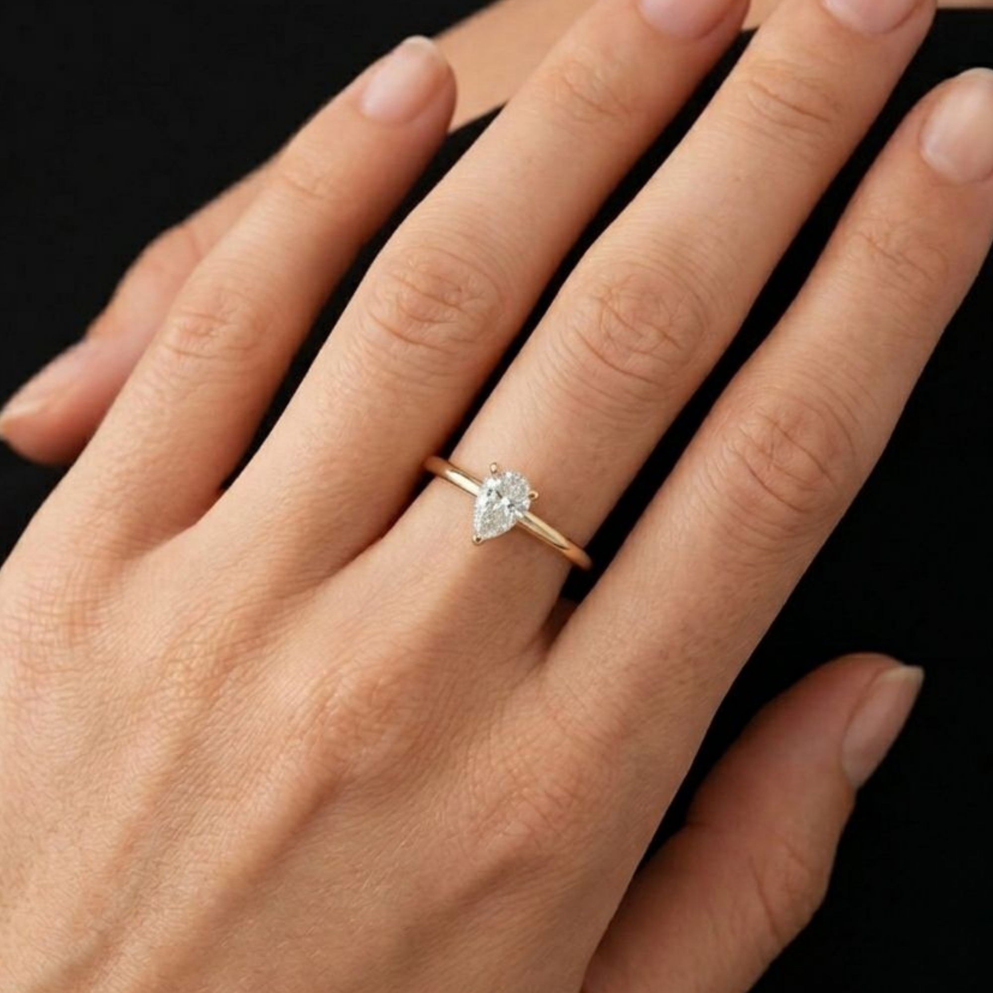 The Teardrop Solitaire Ring | Velmé