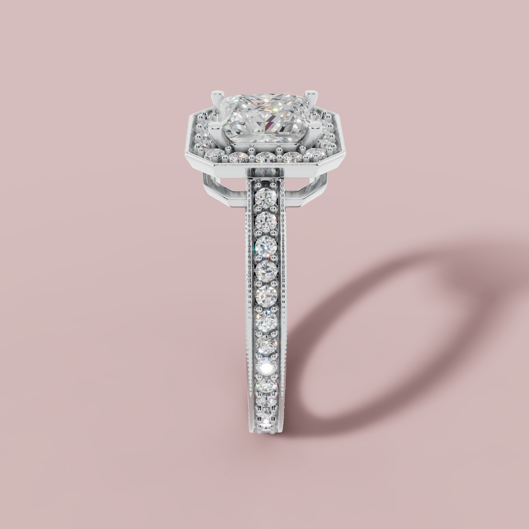 Brillora Emerald 925 Pure Silver Ring My Store