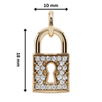 The Keepsake Lock 925 Silver Necklace | Velmé