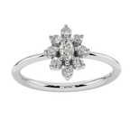 Bloom Halo Minimal Ring| 925 Sterling Silver | Velmé
