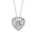 Halo Heart Pendant Necklace | Velmé
