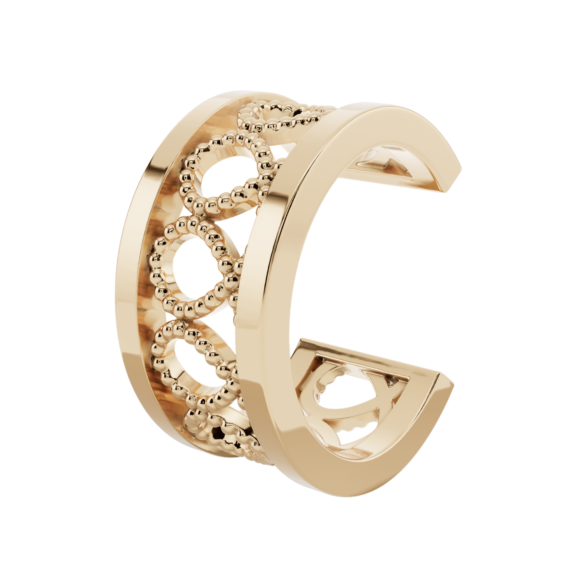 Intricate Beaded Filigree 925 Silver Earcuff | Velmé
