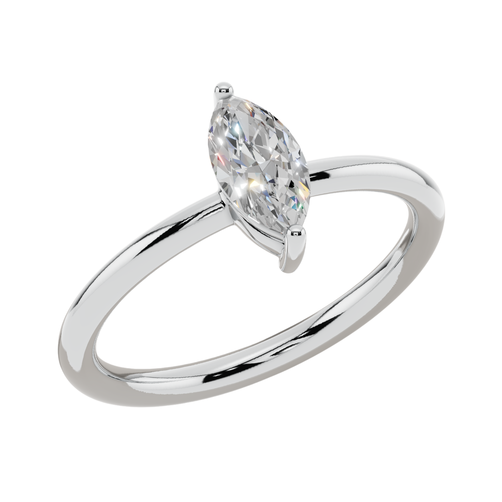 The Marquise Solitaire Ring | Velmé