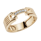 Infinity Link Accent 925 Silver Men’s Ring | Velmé