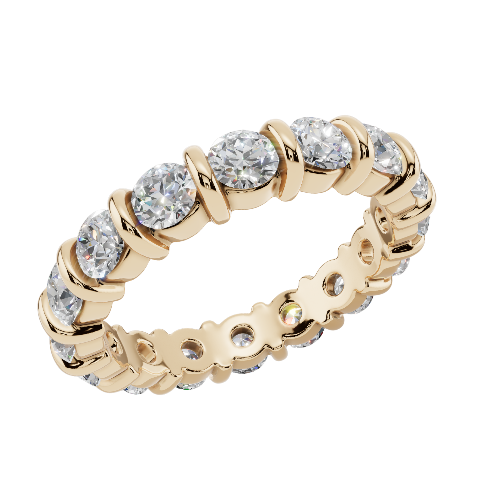 The Infinite Glow Channel 925 Silver Band | Velmé