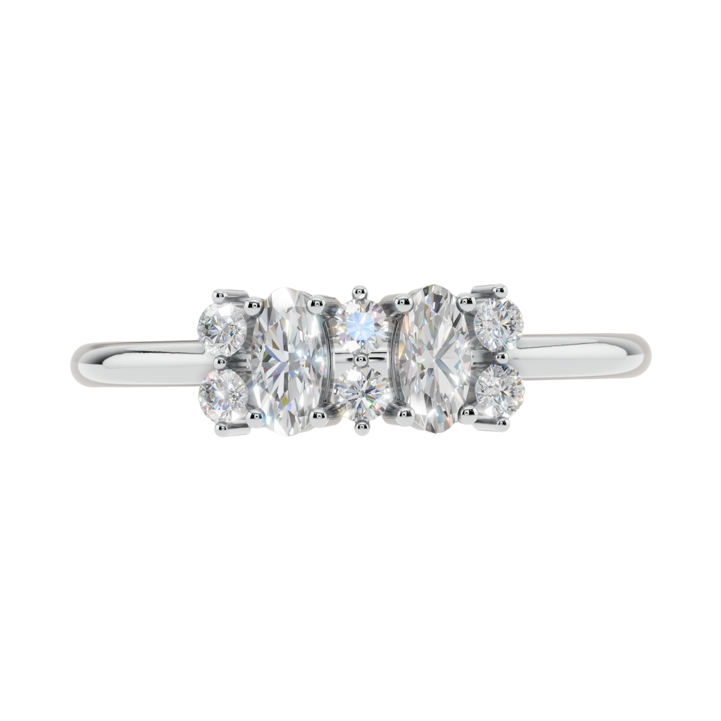 Blossom Duo Light Ring | 925 Sterling Silver | Velmé
