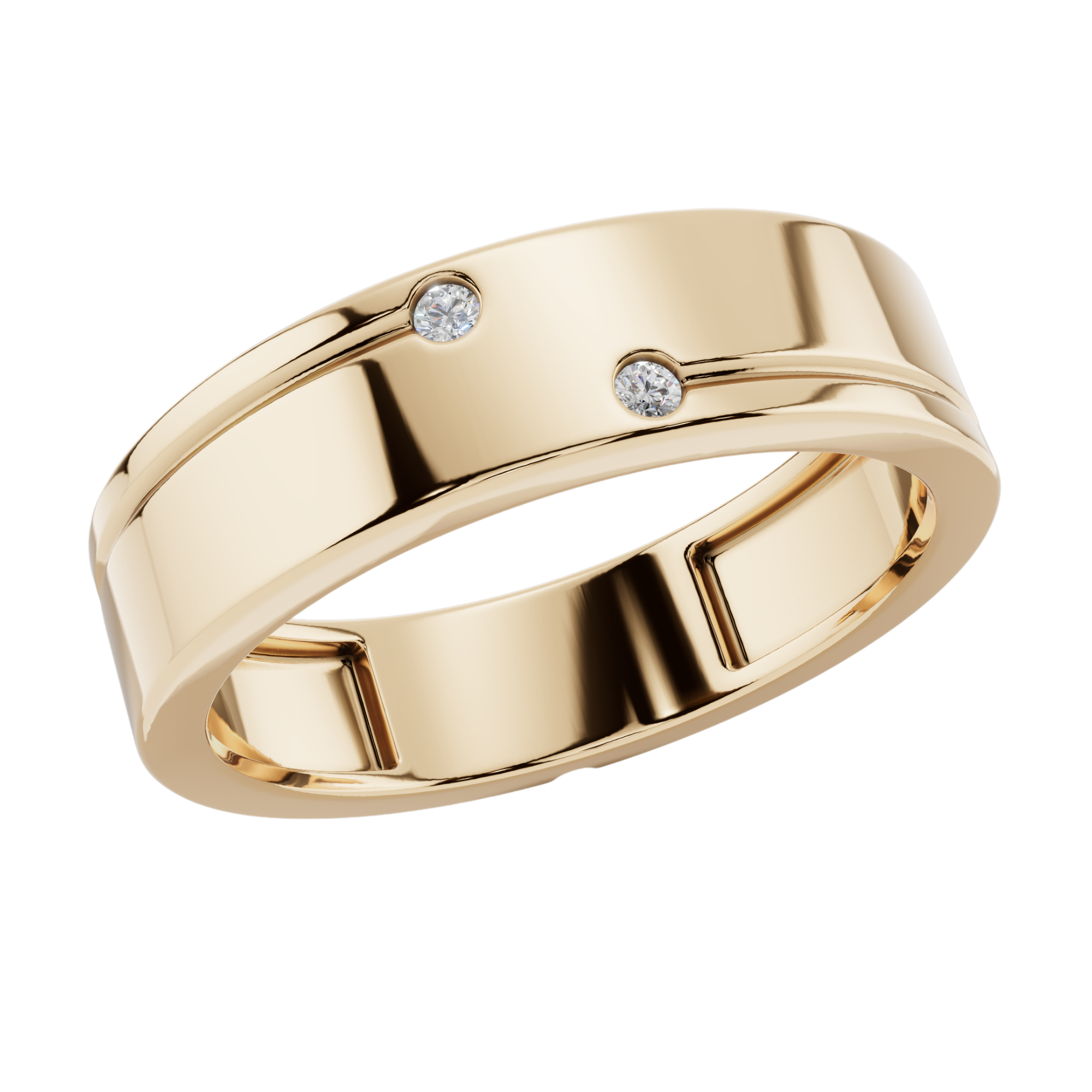 Dual Stone Men’s 925 Silver Ring | Velmé
