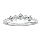 Aurora Five Stone Light Ring | 925 Sterling Silver | Velmé