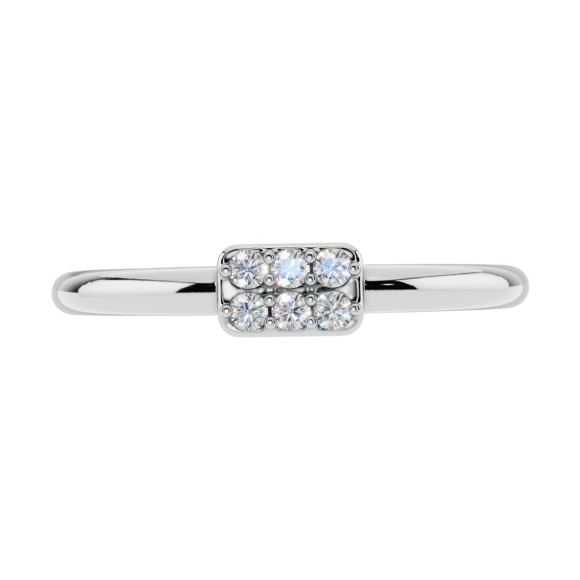 Nova Pavé Light Ring | 925 Sterling Silver | Velmé