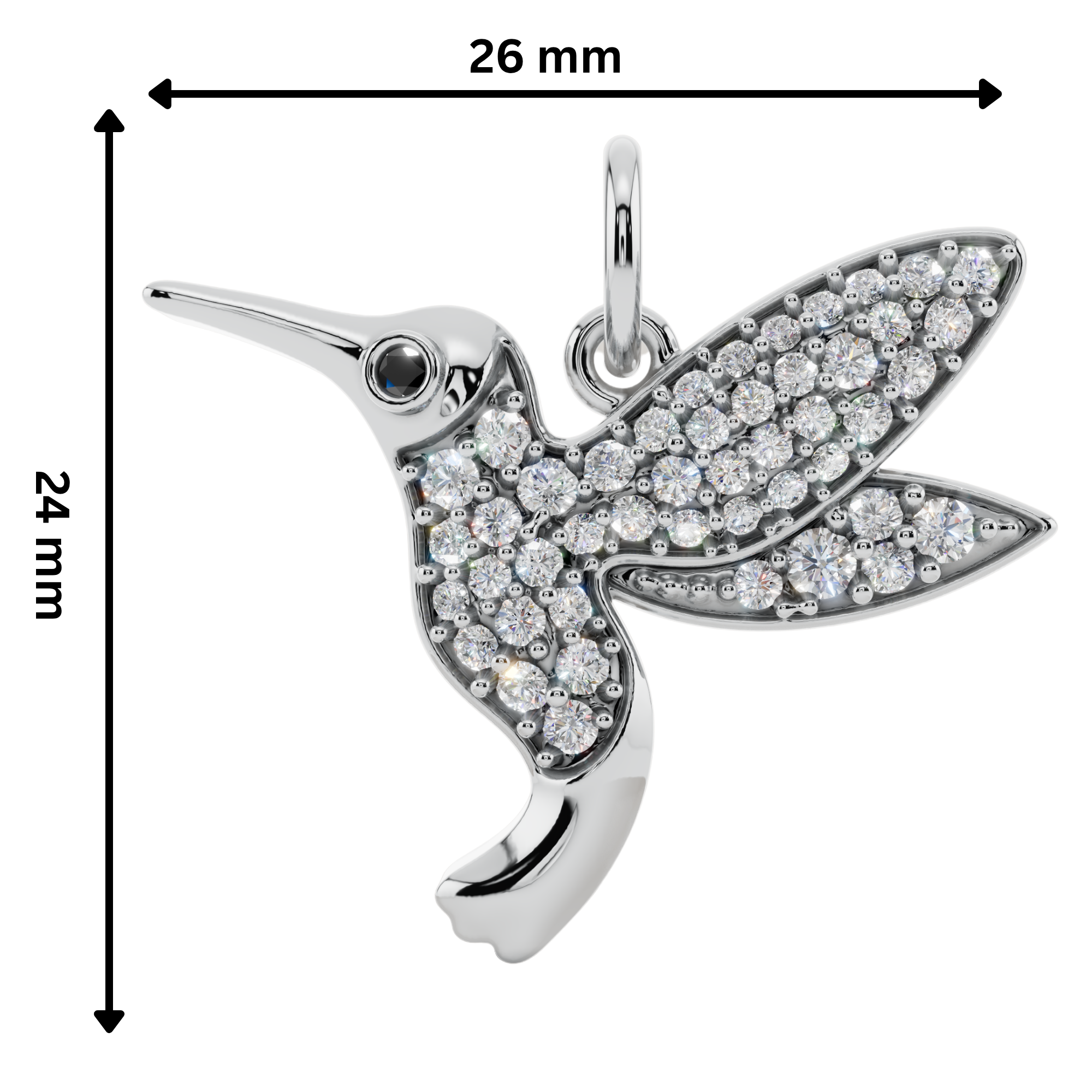 The Hovering Nectar 925 Silver Necklace | Velmé