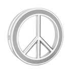 Peace Symbol Rakhi Pendant |925 Silver Convertible Rakhi