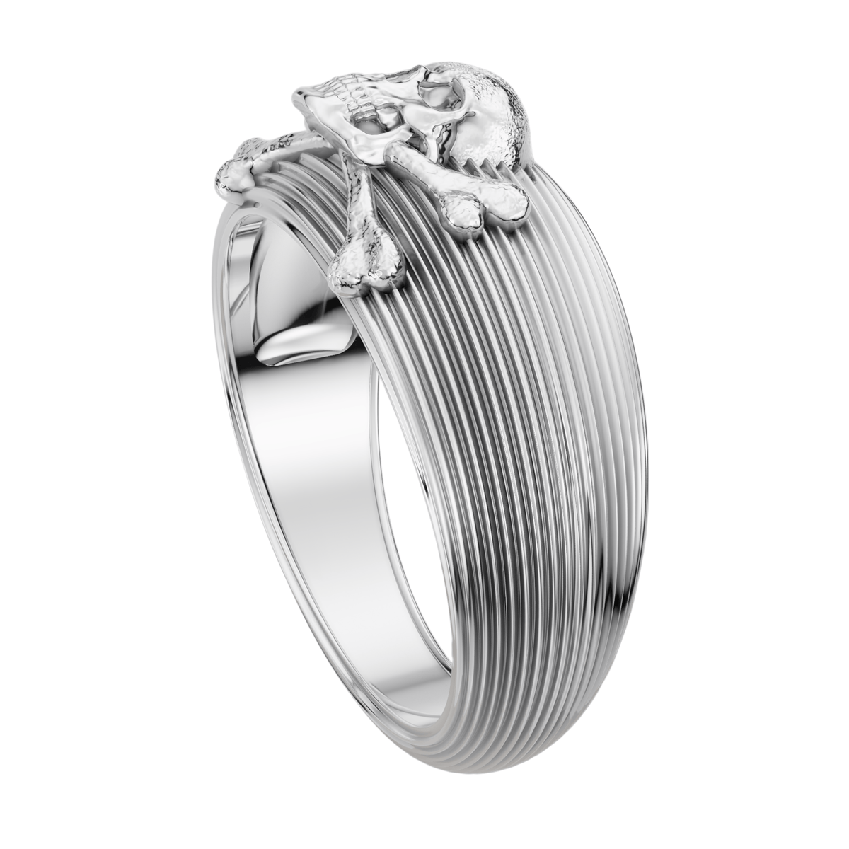 VELMÉ Skull & Crossbones 925 Silver Men’s Statement Ring | Velmé