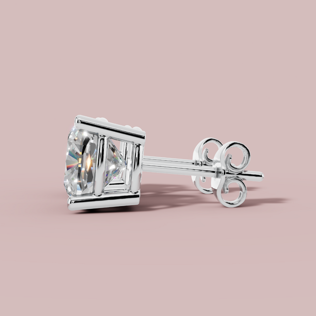 Classic Cushion 925 Pure Silver Stud Earrings My Store