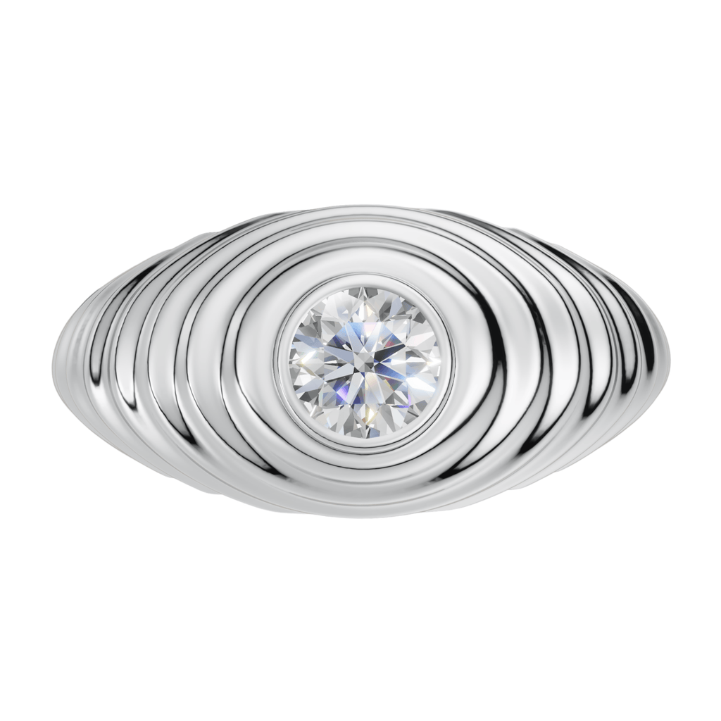 VELMÉ The Ripple 925 Silver Men’s Statement Ring | Velmé
