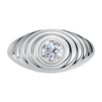 VELMÉ The Ripple 925 Silver Men’s Statement Ring | Velmé