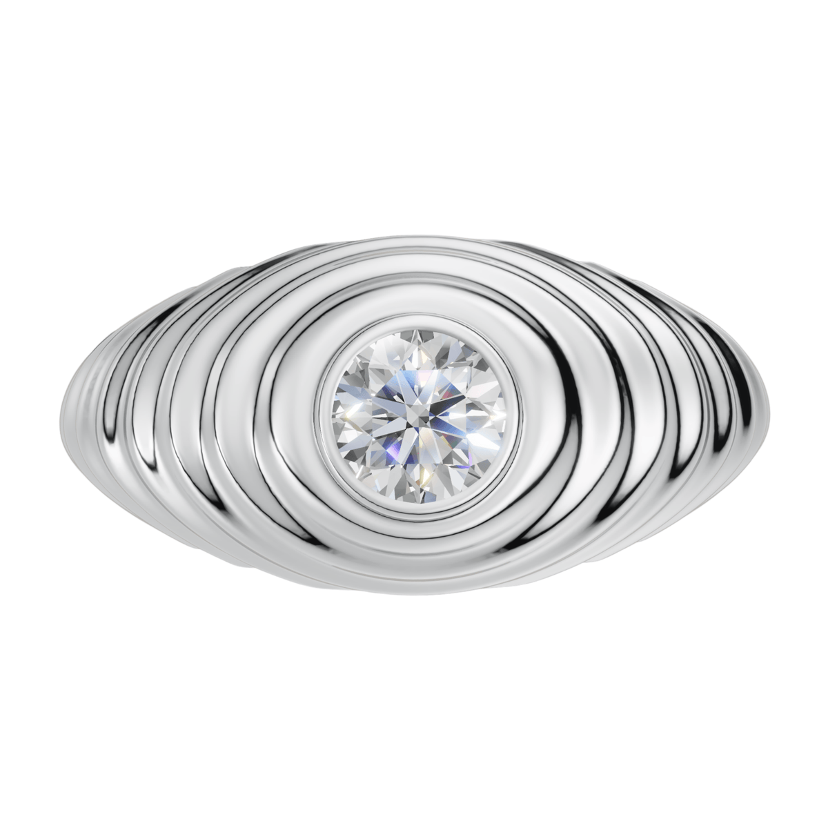 VELMÉ The Ripple 925 Silver Men’s Statement Ring | Velmé