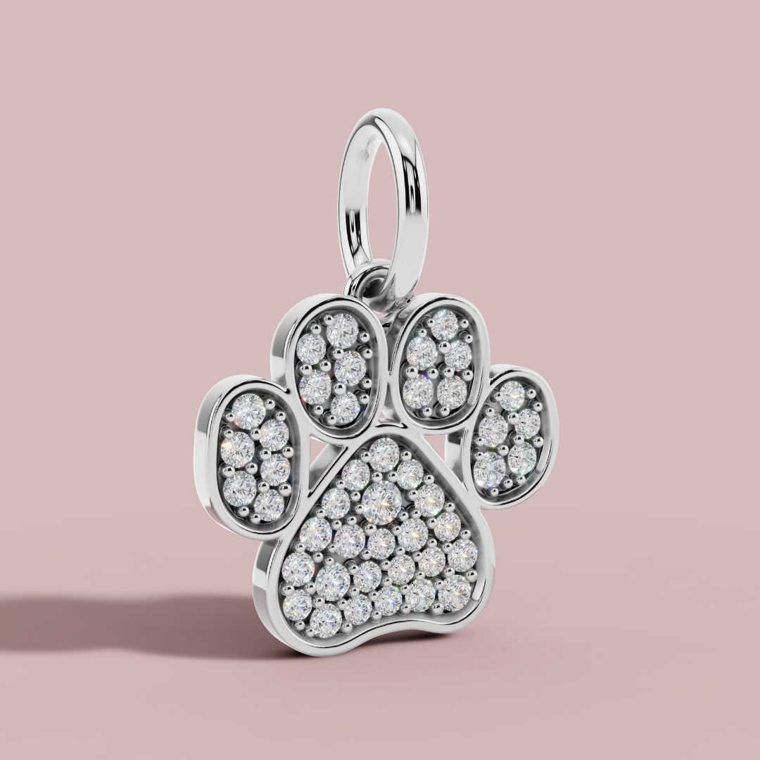 The Cat Paw 925 Pure Silver Charm Necklace My Store