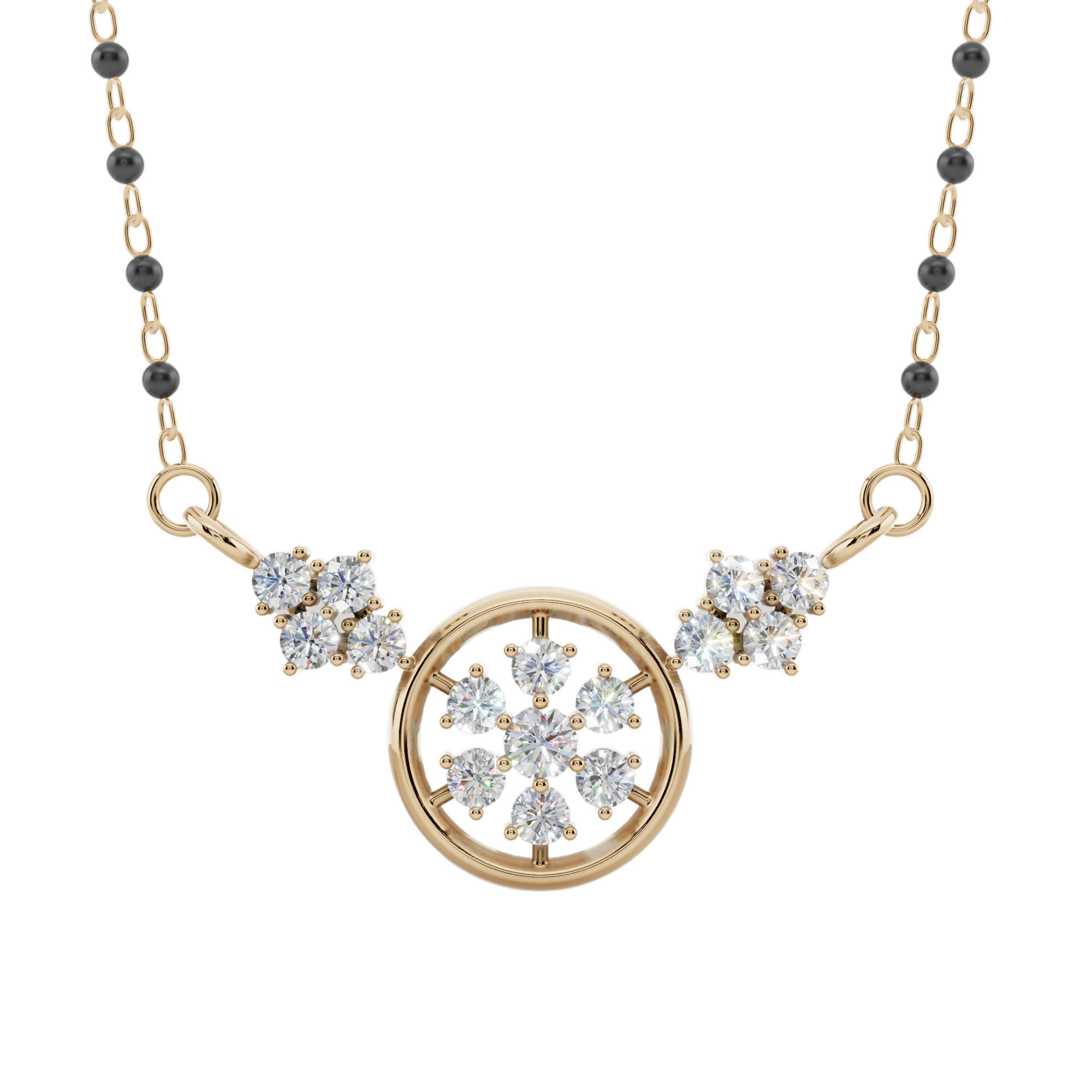 Celestial Bloom 925 Silver Mangalsutra | Velmé