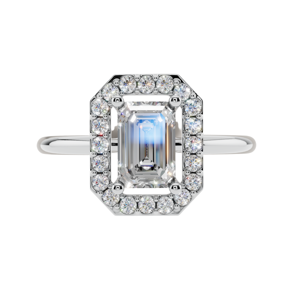 Elara Emerald Light Ring | 925 Sterling Silver | Velmé
