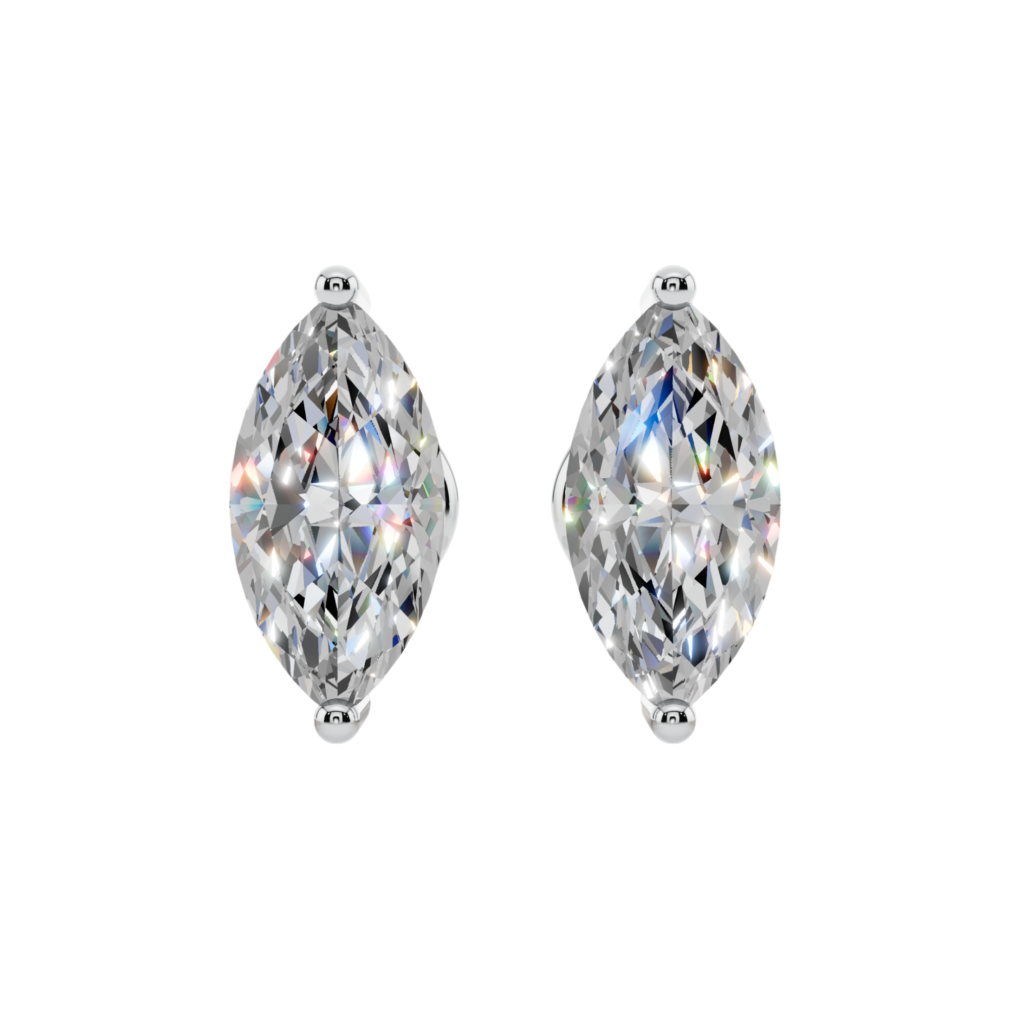 Elegant Marquise Solitaire 925 Silver Studs | Velmé