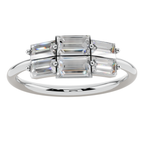 Radiant Baguette Light Ring | 925 Sterling Silver | Velmé