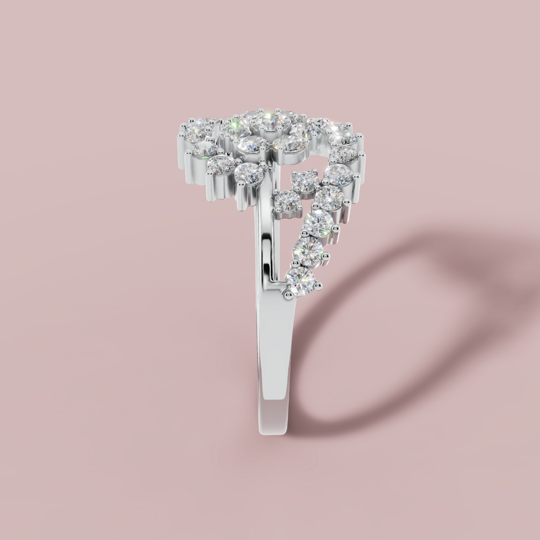 Twirl Bloom 925 Pure Silver Ring My Store