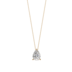 Chic Pear Solitaire 925 Silver Necklace | Velmé