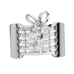 VELMÉ Shoelace 925 Silver Men’s Statement Ring | Velmé