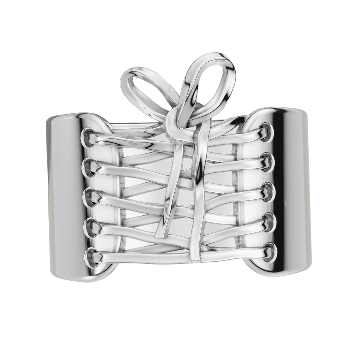 VELMÉ Shoelace 925 Silver Men’s Statement Ring | Velmé