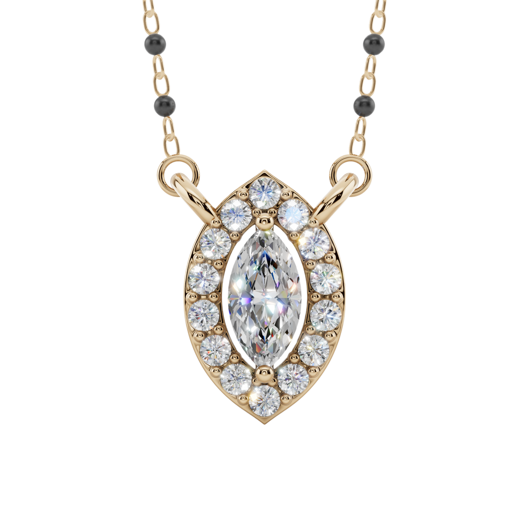 Celeste Marquise 925 Silver Mangalsutra | Velmé