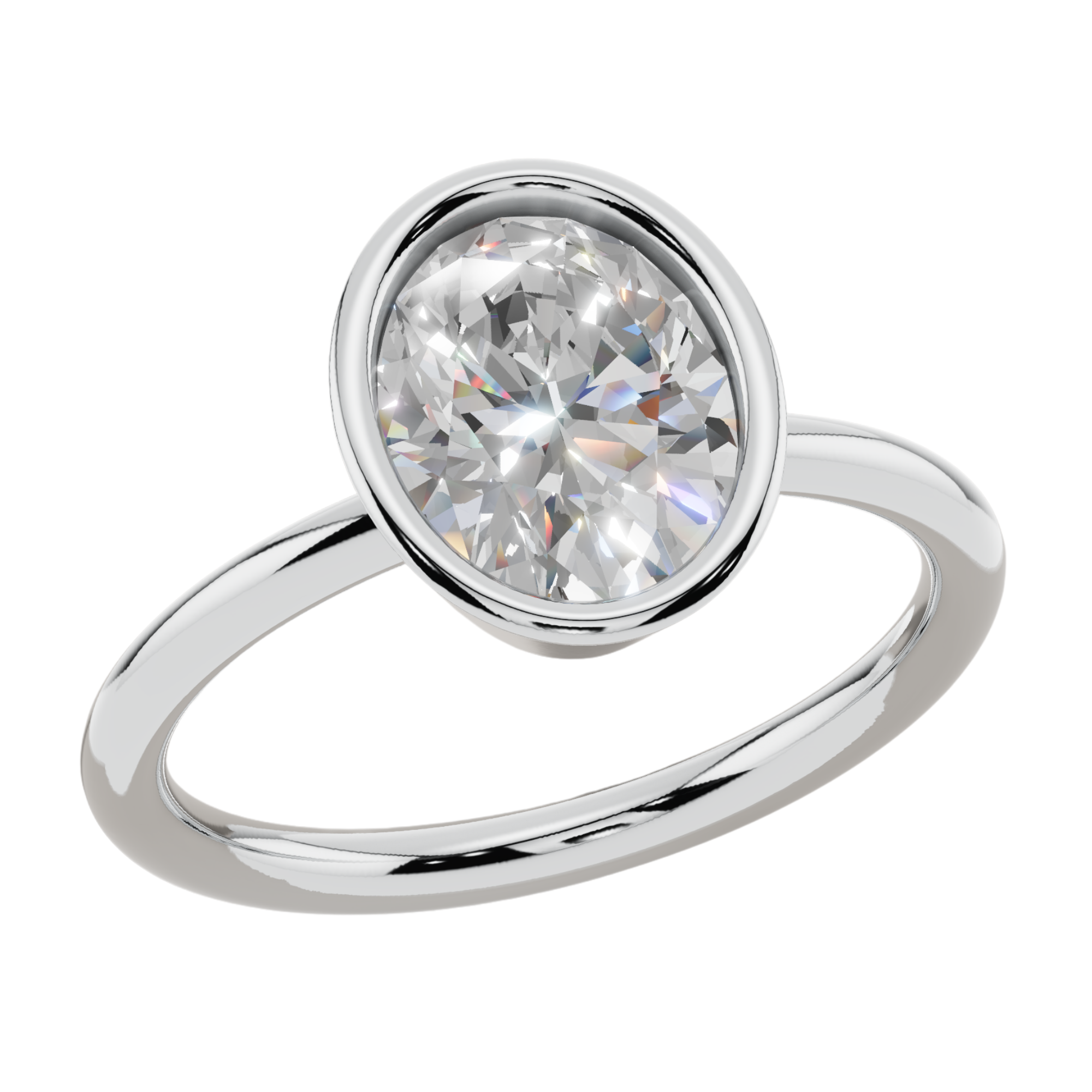 The Solitaire Oval Ring| Velmé