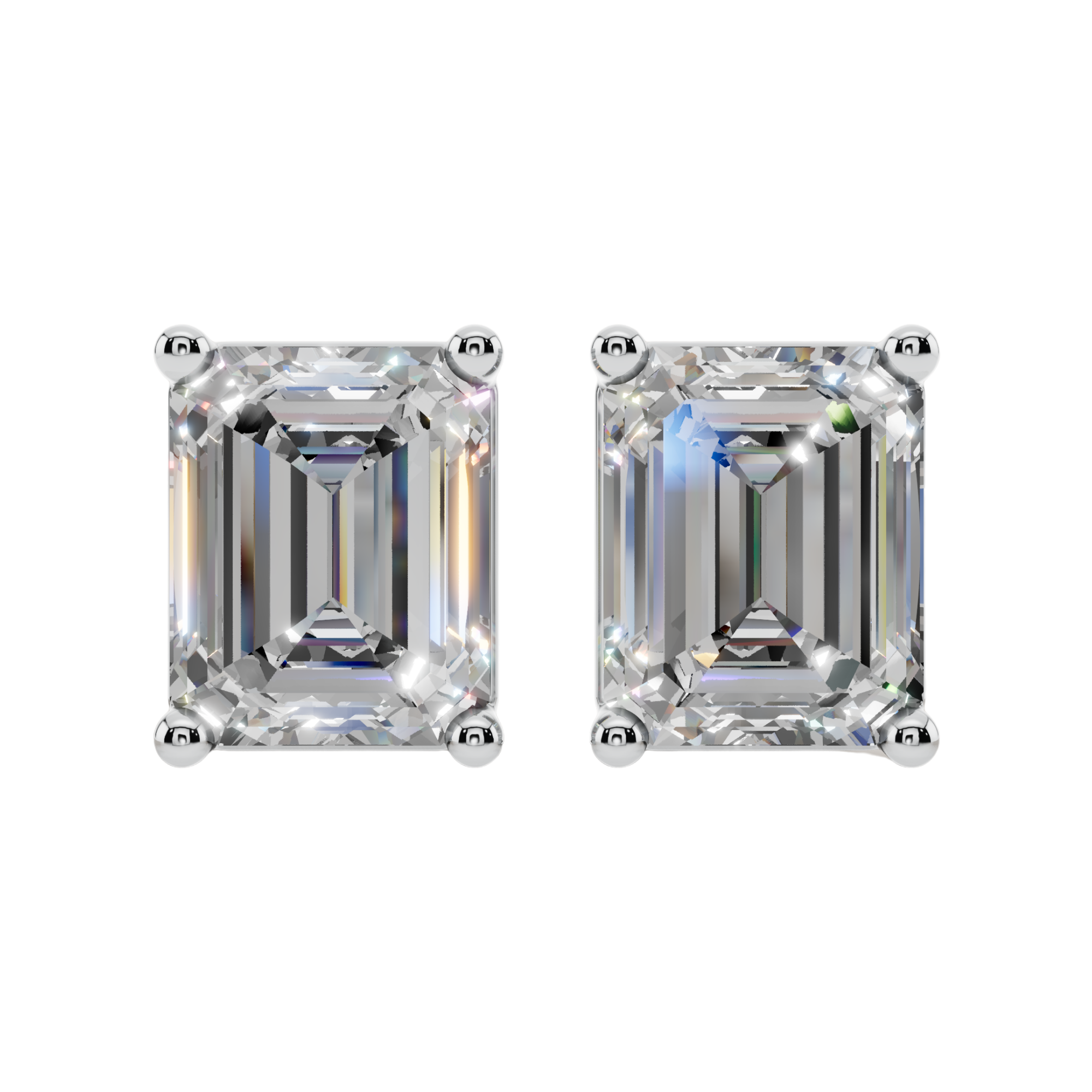 Modern Classic Emerald 925 Silver Studs | Velmé
