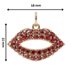The Crimson Kiss 925 Silver Necklace | Velmé