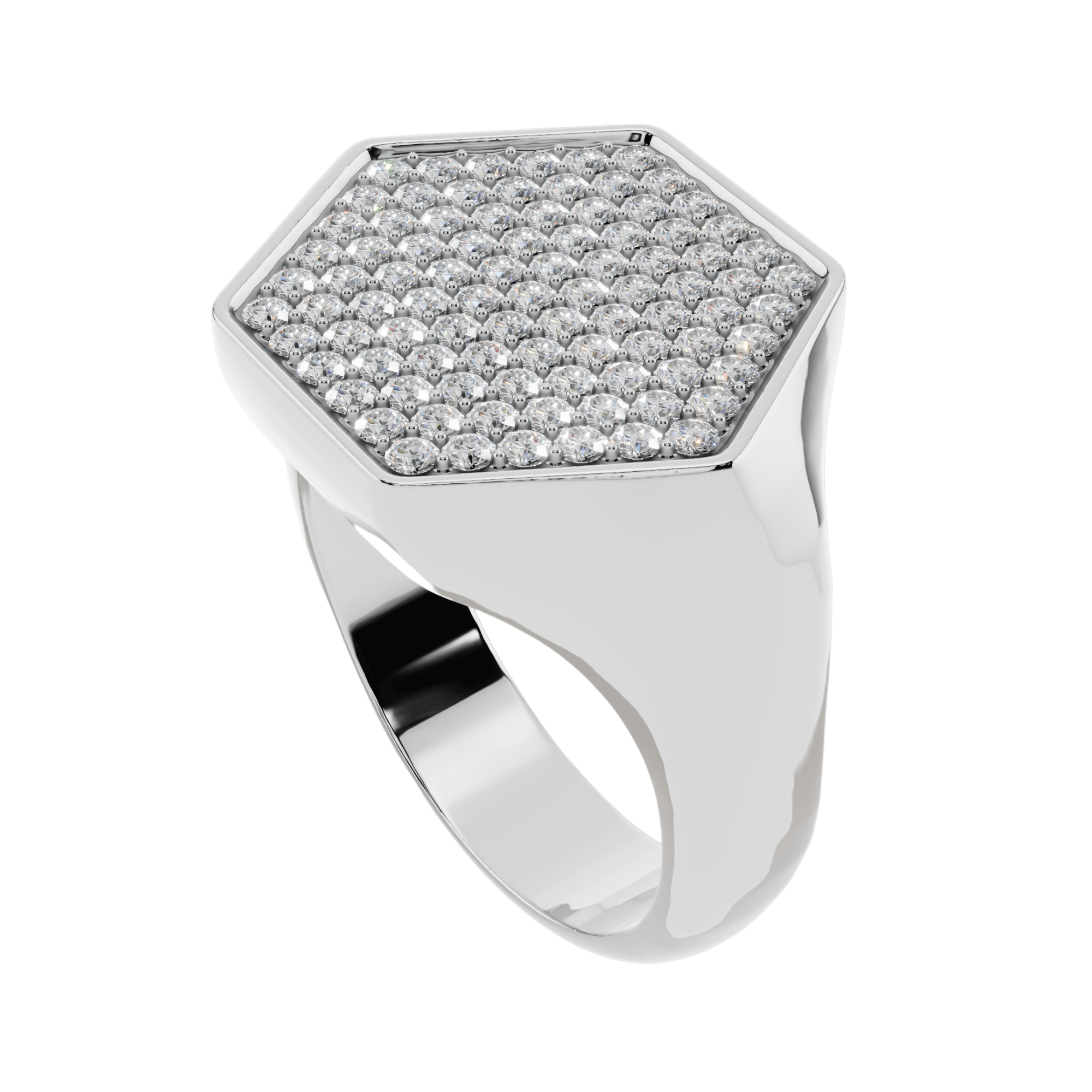 VELMÉ Éclat 925 Silver Men’s Pavé Ring | Velmé
