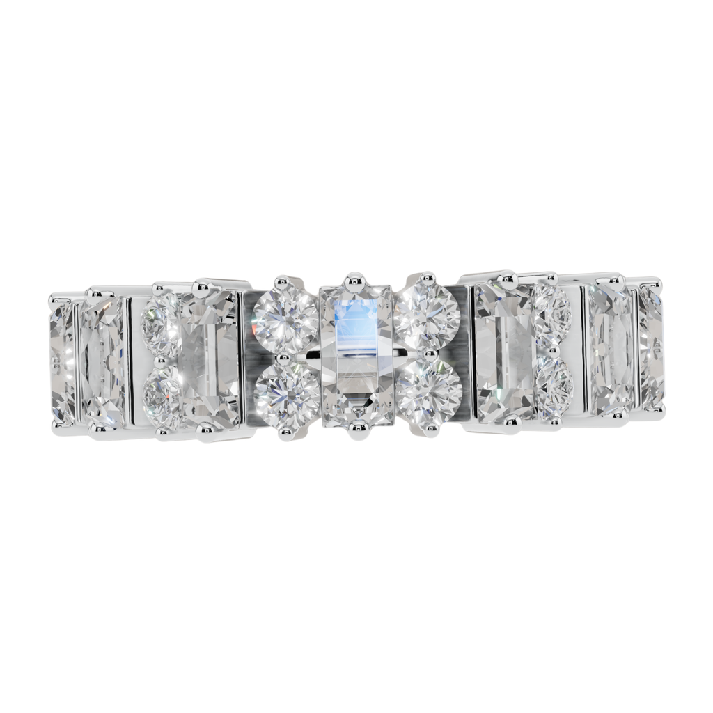 Aurora Baguette Light Ring | 925 Sterling Silver | Velmé