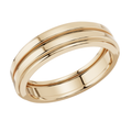 Classic Dual Groove Men’s 925 Silver Ring | Velmé