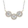 Trio Halo 925 Silver Mangalsutra | Velmé